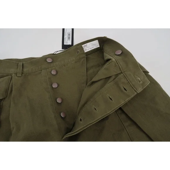 R13 Jesse Multipocket Short Womens 28 Regular Surplus Olive Herringbone US 8 New - Picture 12 of 16